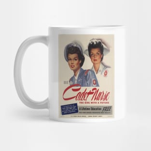 Cadet Nurse Vintage Recruiting Poster Mug